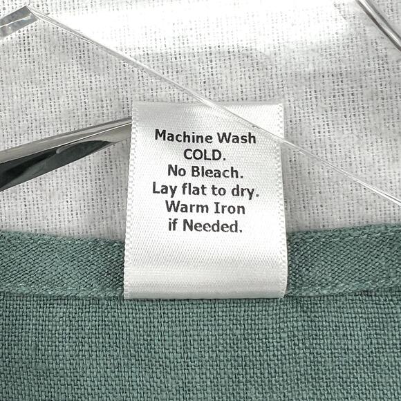 FOUND PATH Linen Market Boxy Tee Womens Small Spruce Square Top Short Sleeve - Picture 12 of 14